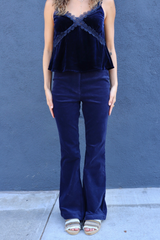 Blue Marine Beth Blumr Velvet Pants