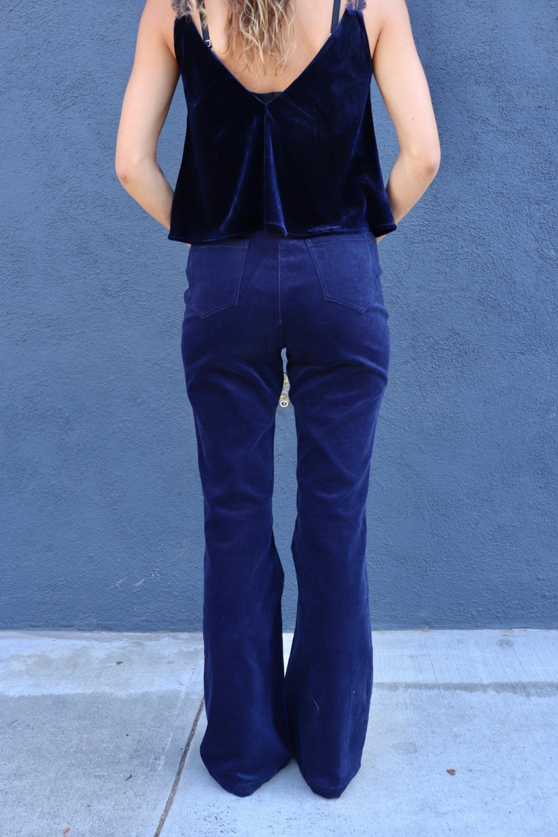 Blue Marine Beth Blumr Velvet Pants