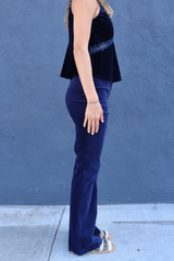 Blue Marine Beth Blumr Velvet Pants