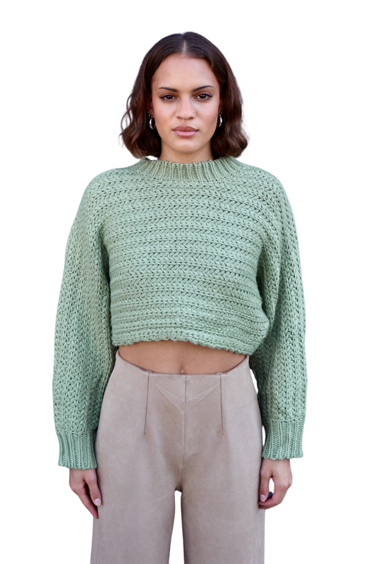 Sage Knitted Pullover