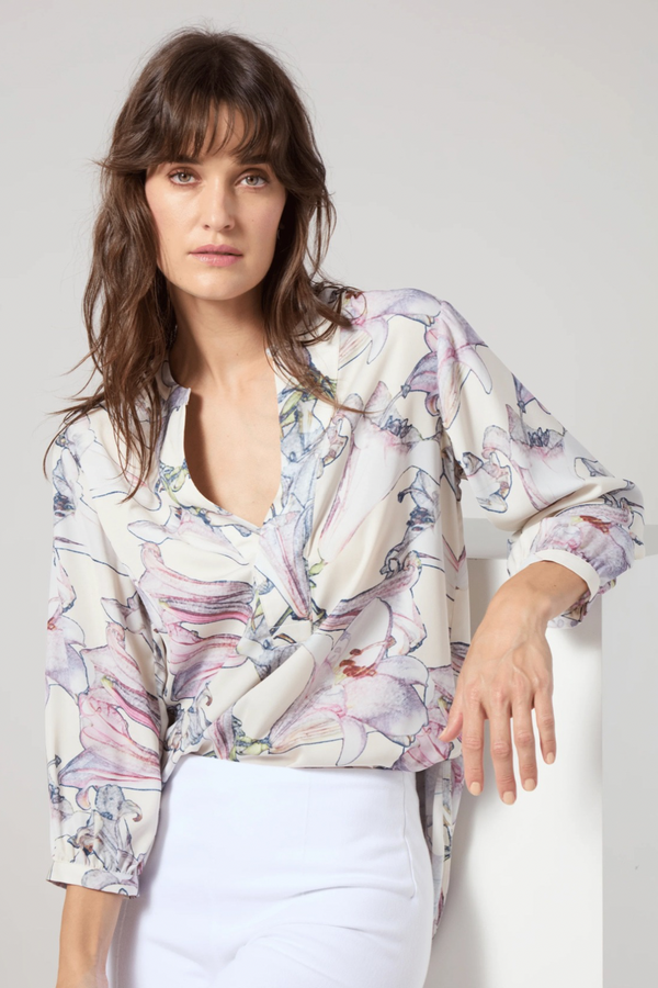 Yola Pull On Floral Blouse