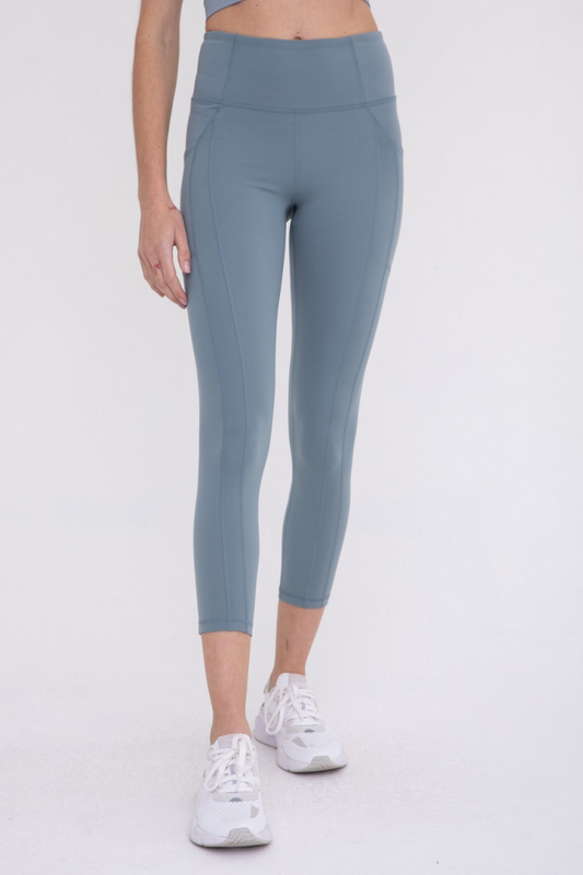 Light Blue Essential Pocket Highwaist Leggings