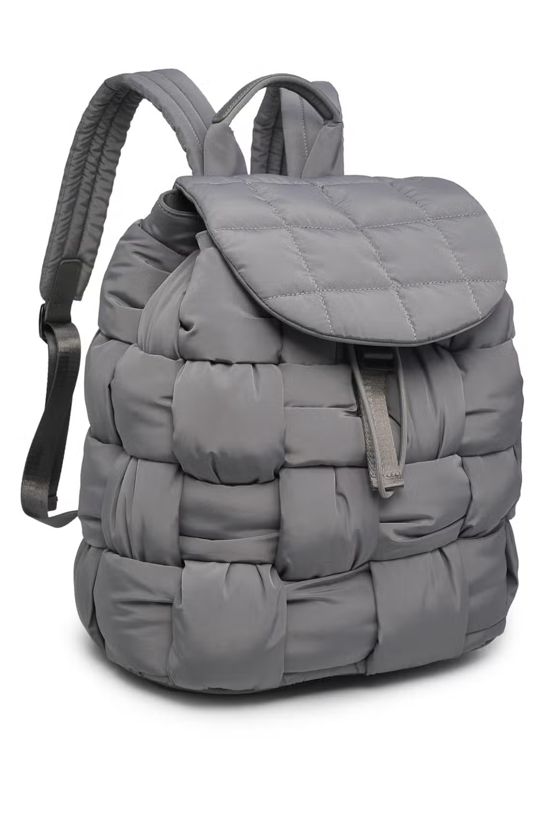 Grey Perception Woven Nylon Backpack