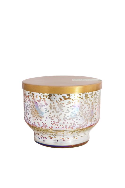 Mercury Iridescent Candle Inverted Jar - Aloha Orchid