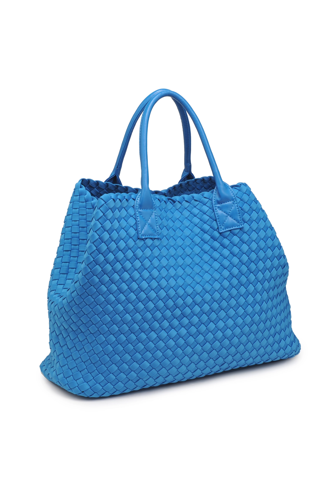 Blue Ithaca Woven Neoprene Tote