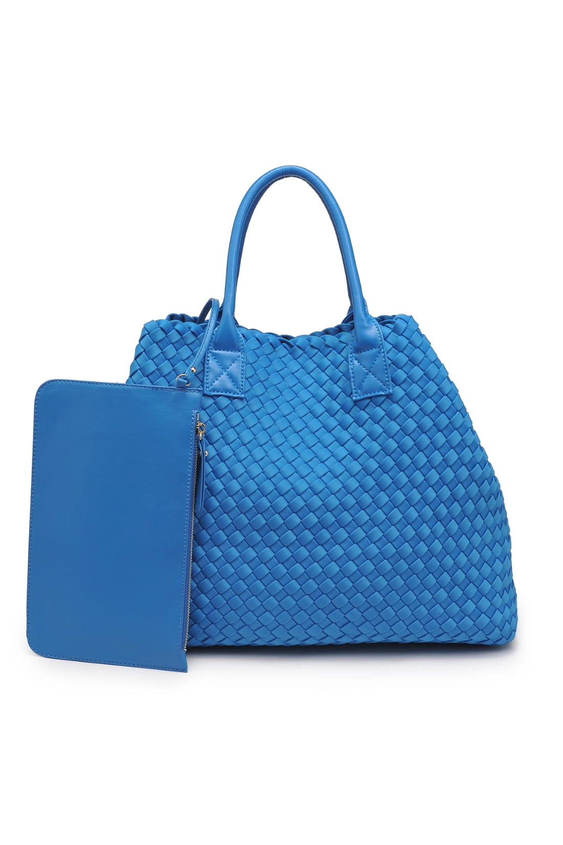 Blue Ithaca Woven Neoprene Tote