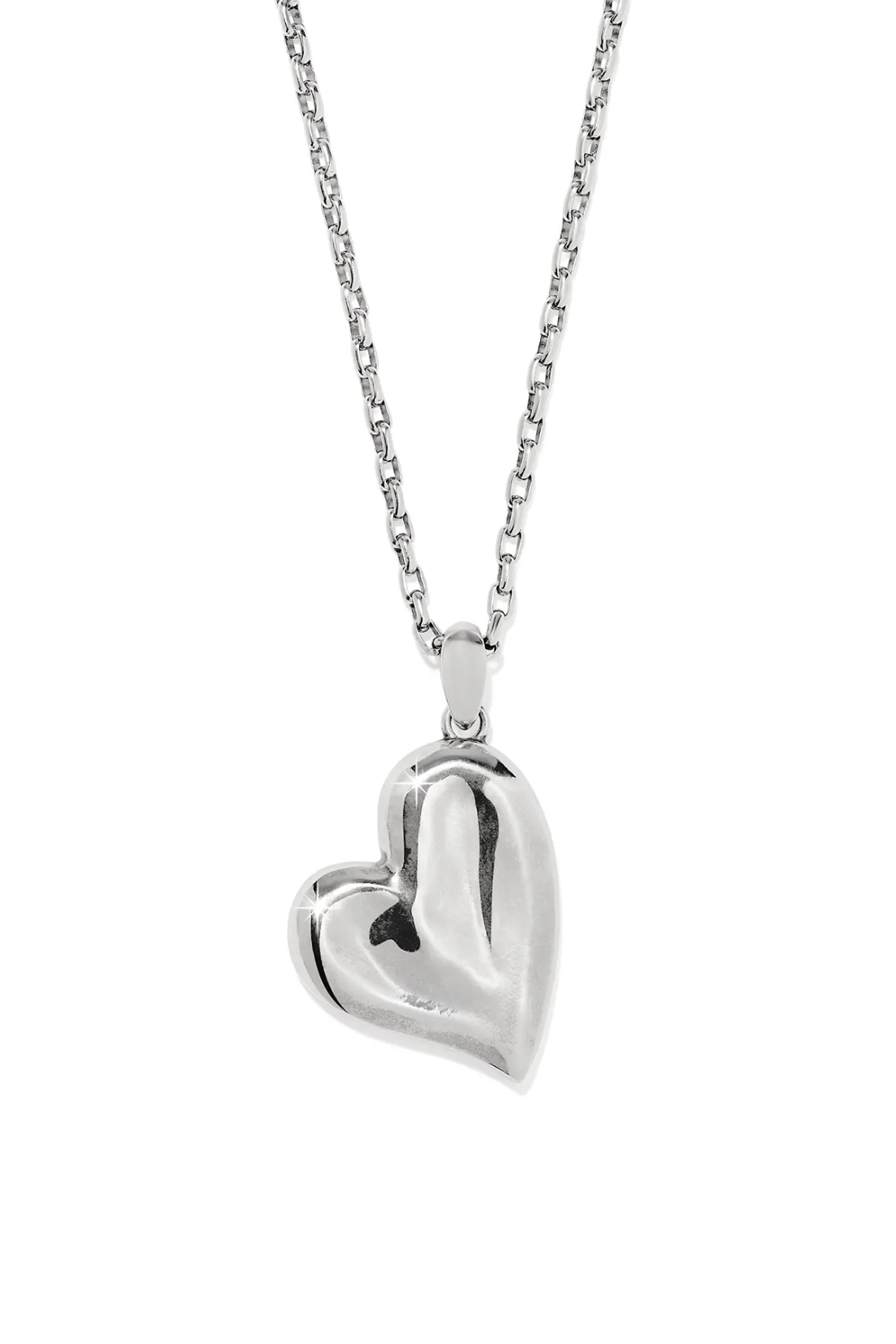 Two Tone Cascade Heart Necklace