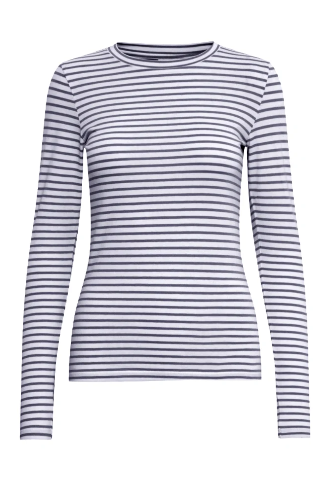 Navy and White Mira Long Sleeve Top