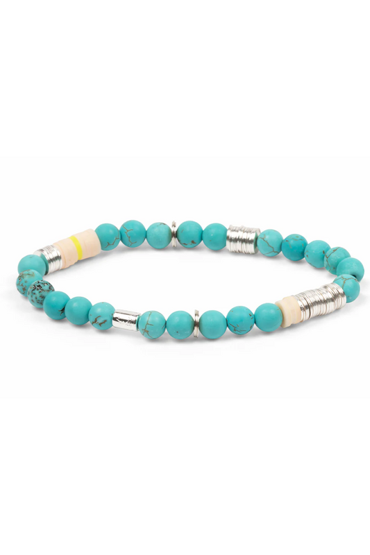 Intermix Stone Stacking Bracelet - Turquoise