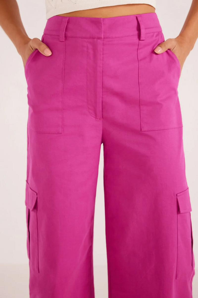 Liora Orchid Cargo Pocket Pant