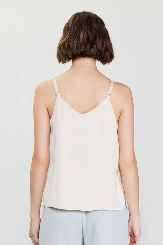 Beige Double Strap Cami