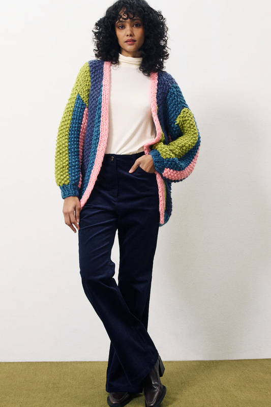 Lobelia  Multicolor Stripe Cardigan