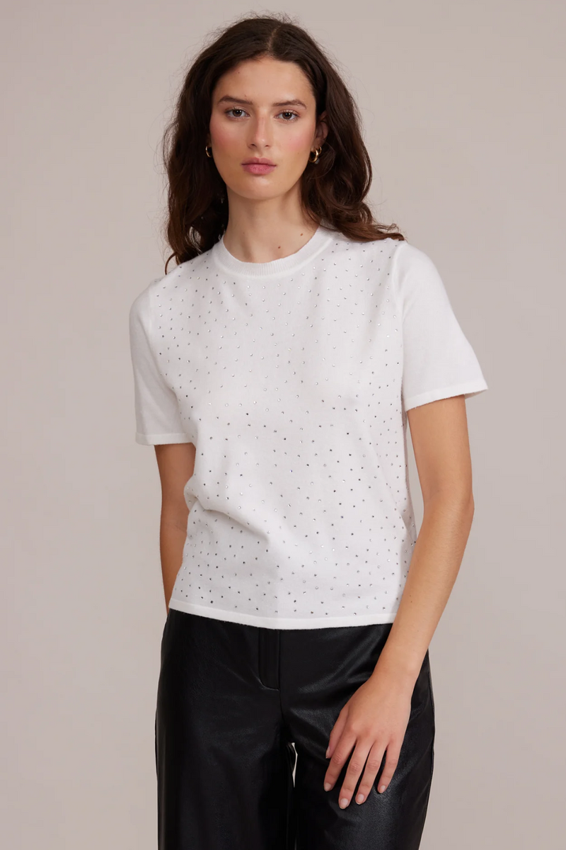 White Vega Embellished Top