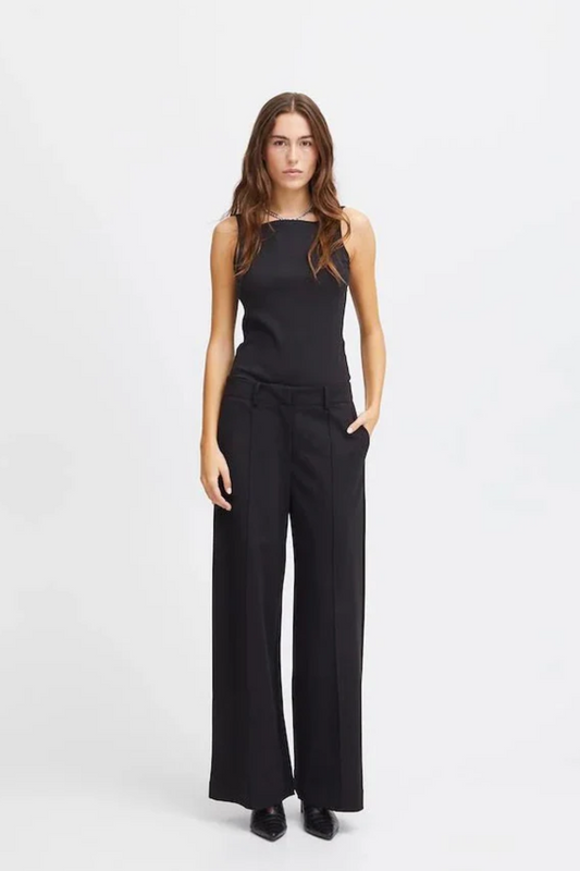 Black Ihkate Sus Office Wide Leg Pants