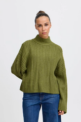 Chartreuse  Mylle Long Sleeve Pullover Sweater