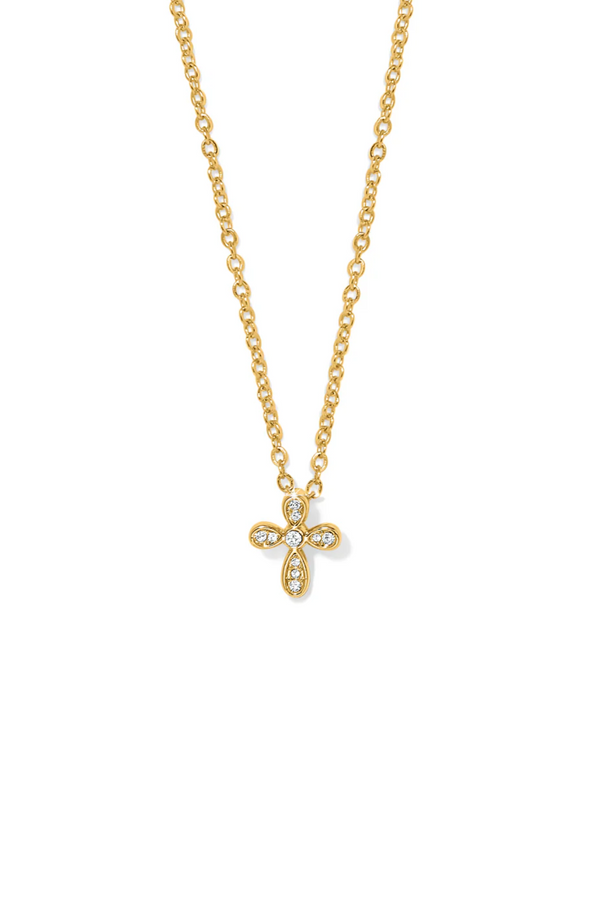 Enchanting Cross Gold Necklace