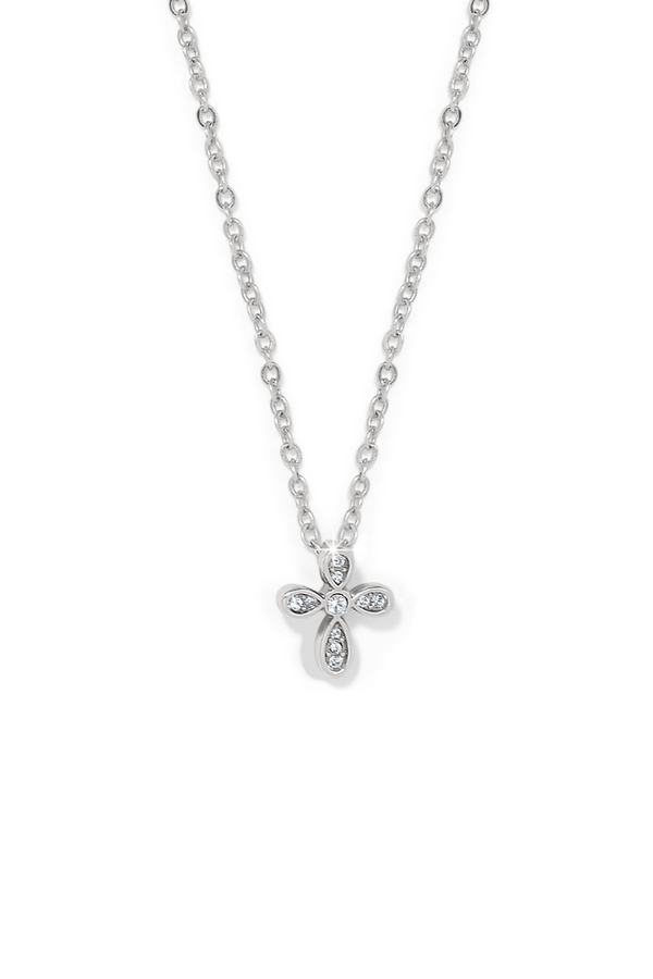 Enchanting Cross Silver Necklace