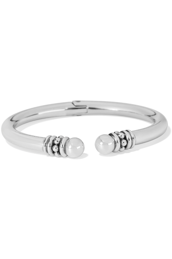 Pretty Tough Silver Open Hinged Bangle