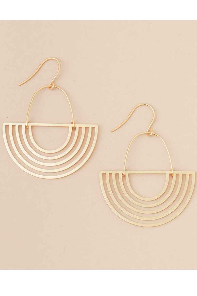 Solar Rays/Gold Vermeil Refined Earrings