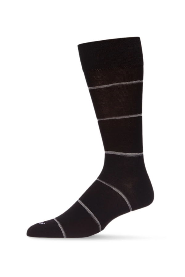 Spacedye Stripe Men’s Bamboo Dress Socks