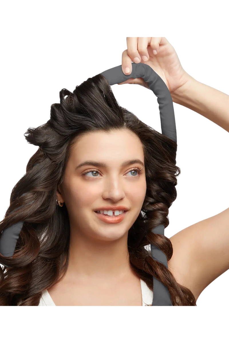 Satin Heatless Curling Set - Charcoal