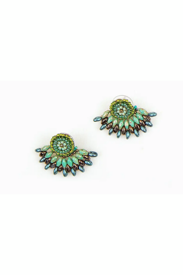 Jade Duo Post Earrings