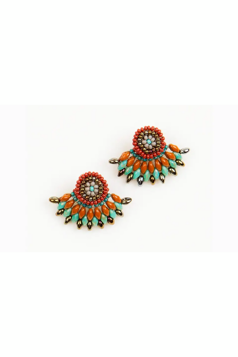 Turquoise Duo Post Earrings