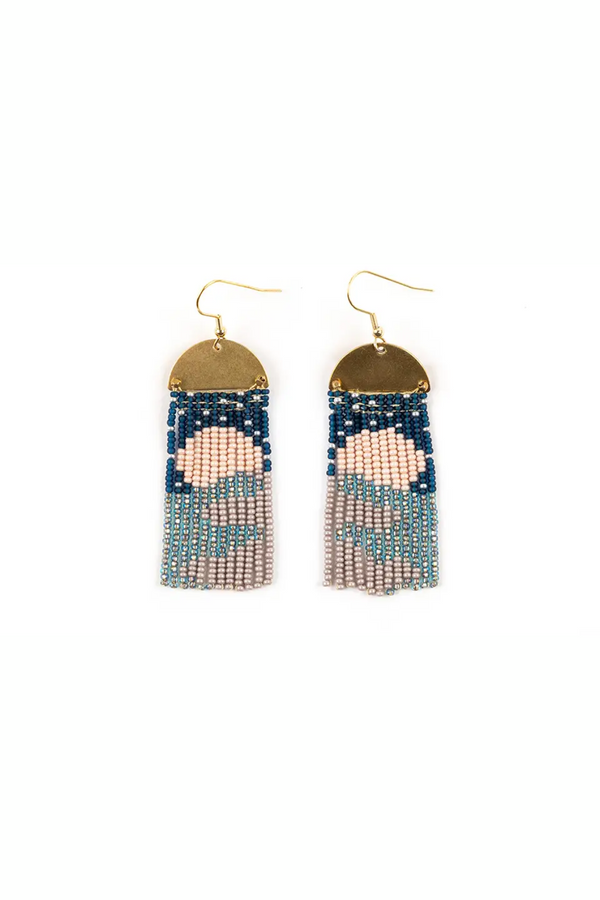 Cool Moonrise Fringe Earrings