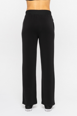 Black Cozy Comfort Wide Leg Lounge Pants