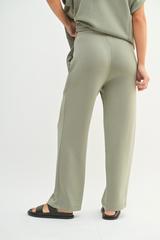 Shadow Simple Scuba Wide-Leg Lounge Pant