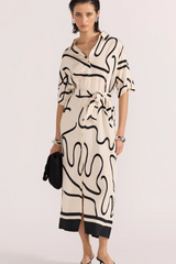 Zenith Abstract Shirt Dress