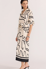 Zenith Abstract Shirt Dress