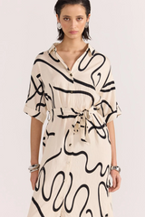 Zenith Abstract Shirt Dress