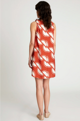 Coconut Geometric Print Dress