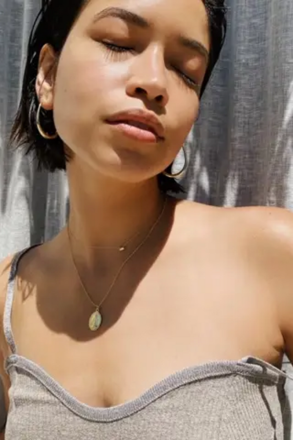 Frances Threader Hoop Earrings | 18k Gold Plating