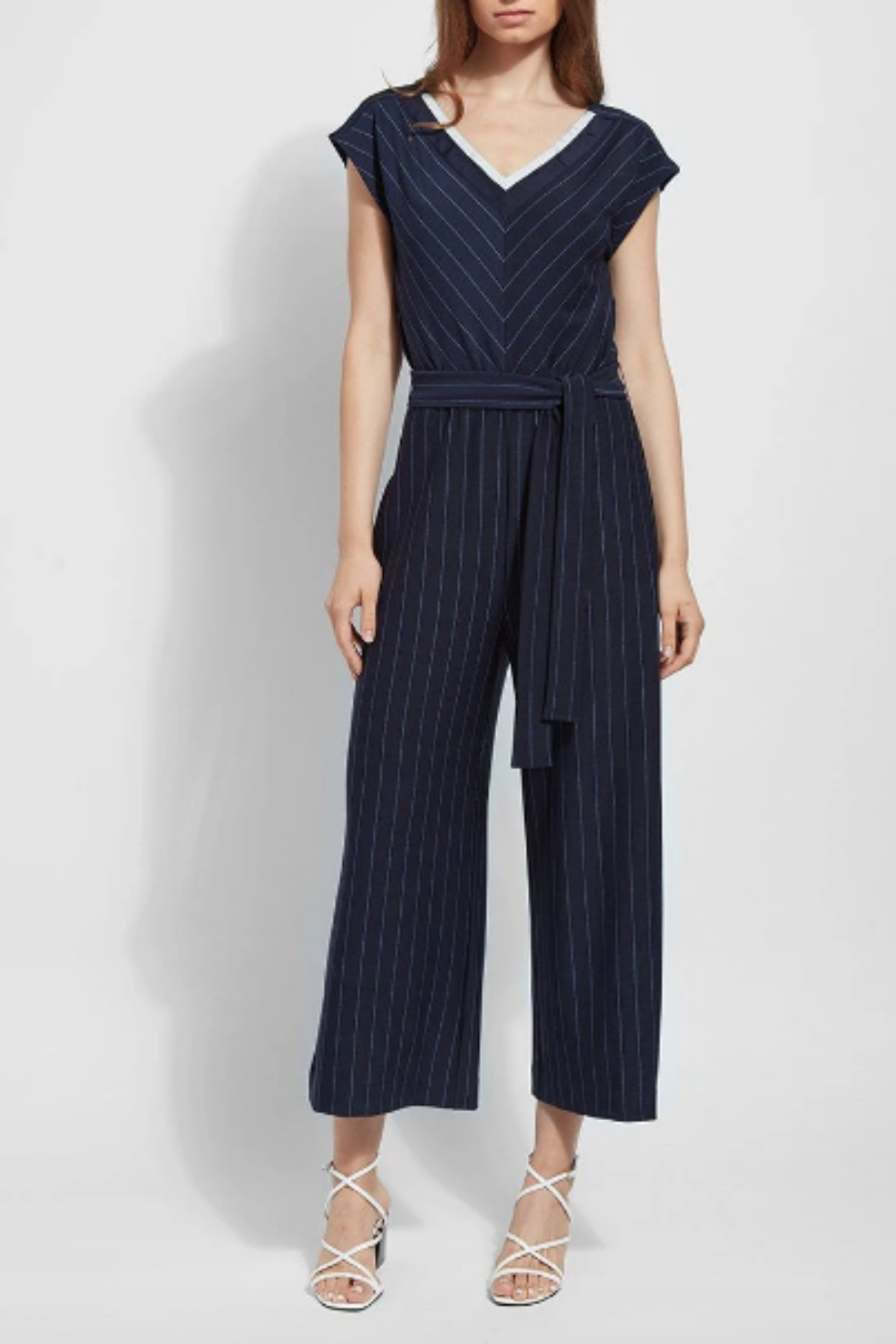 Pinstripe Anchor Jumpsuit