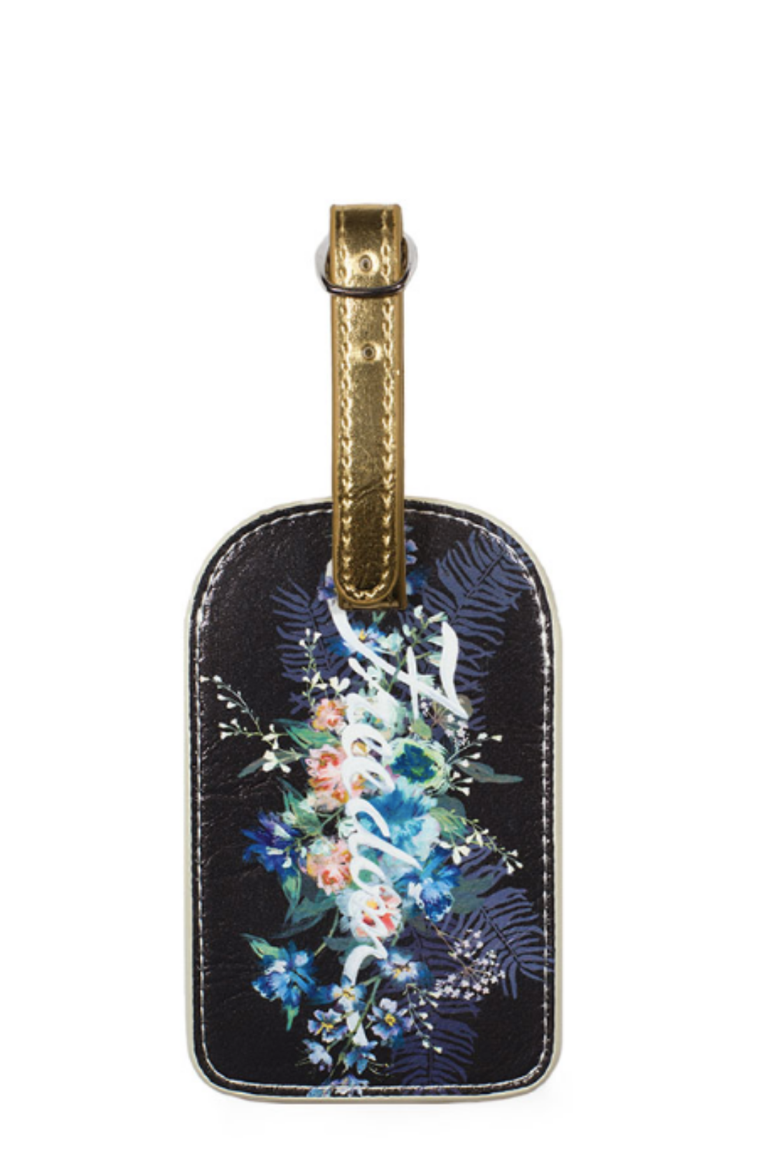 Black Freedom Bouquet Luggage Tag