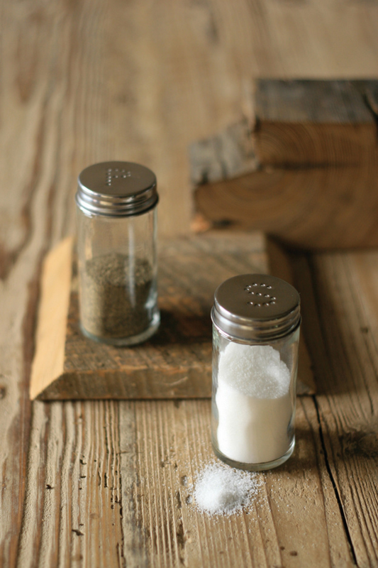 A Set of Retro Salt and Pepper Shakers