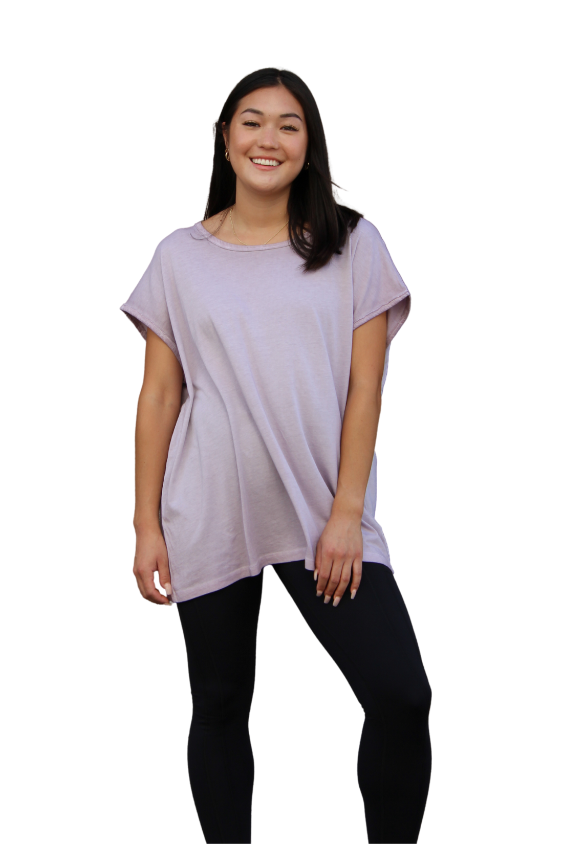 Oversized Lagunga Pink Mineral Washed Tee