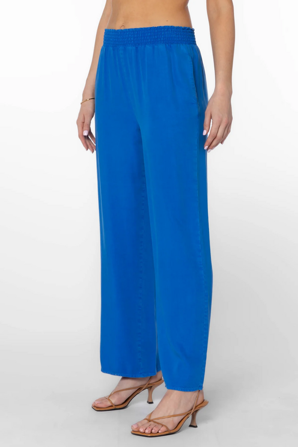 Female Elegant Square Pants Taslan Polyester Fabric Wide Leg Pants with  Belt by Enchante Clothing Co.